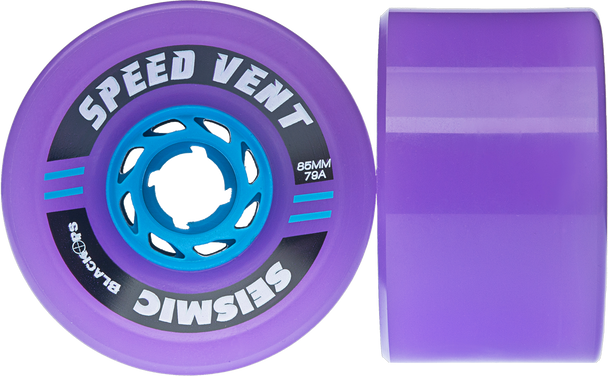 Seismic 79a Purple Black 85mm 79a Speed Vent Wheels ( set of 4 )