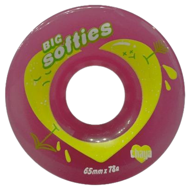 Chaya - Big Softies ( Pink ) Outdoor roller skate wheels - Set of 4 wheels
