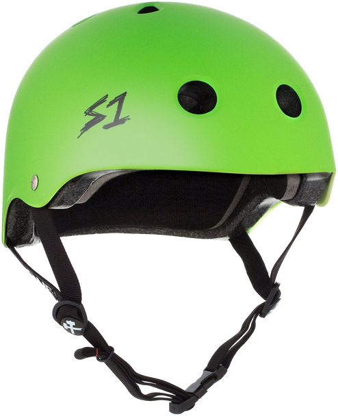 S1 Lifer Helmet - Bright Green Matte | Adult Skate Helmets from S-One
