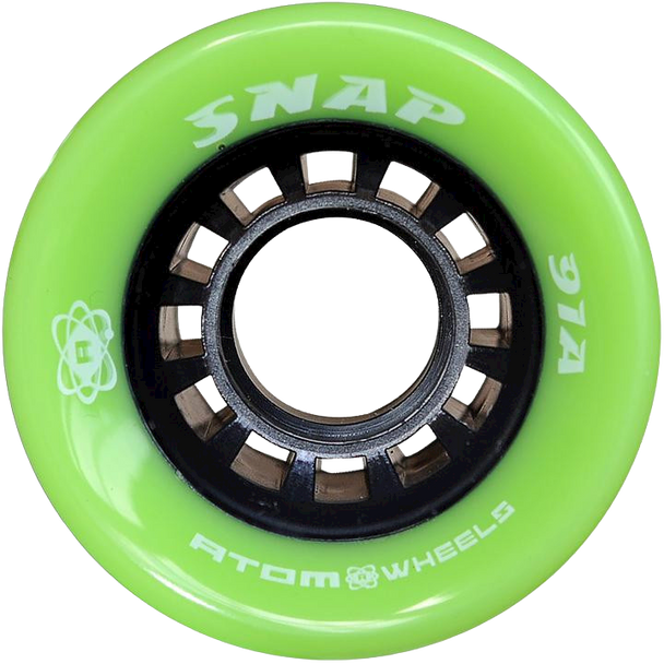 Atom Skates - Green Snap 91a Wheels - Set of 4