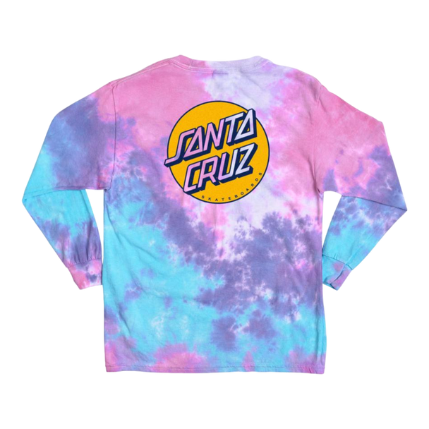 Santa Cruz - Missing Dot L/S  Girls T-Shirt - Cotton Candy