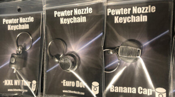 Meericle Mfg. - Banana Cap Nozzle - Pewter Keychain