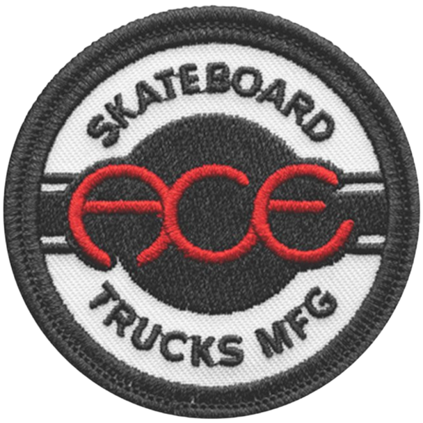 Ace Trucks Mfg - 2.5" Ace Seal Sticky Patch - Black/Red