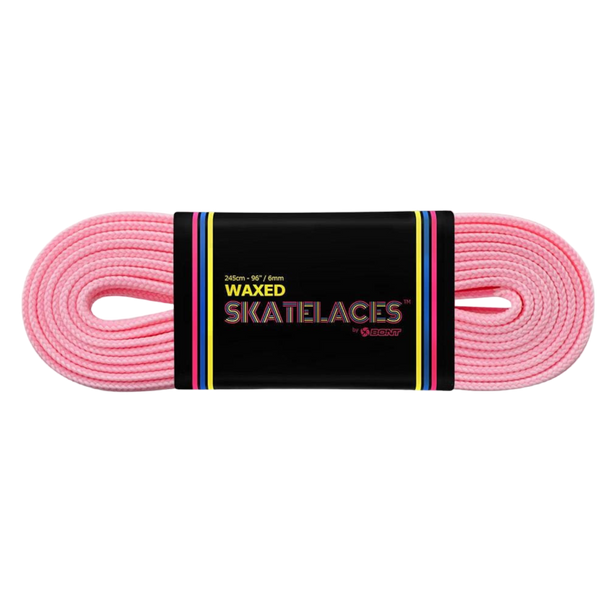 Bont - 6mm Bubblegum Pink Waxed Skate Laces