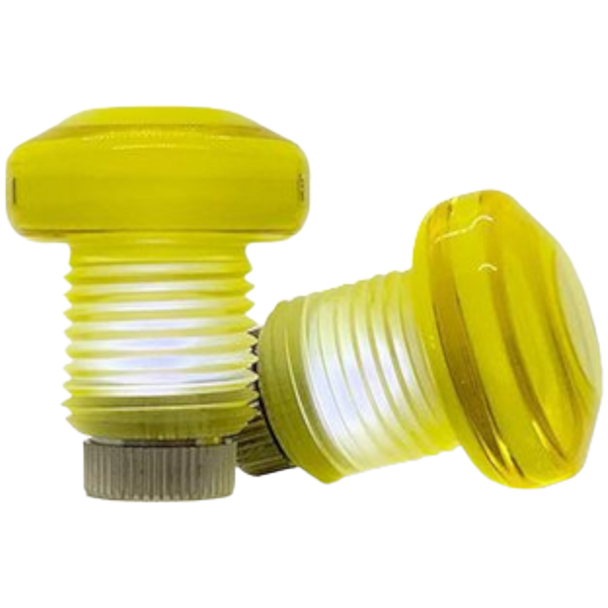 Jammerz Toe Plugs - Light Up - Yellow - 5/8 Plug ( set of 2 )