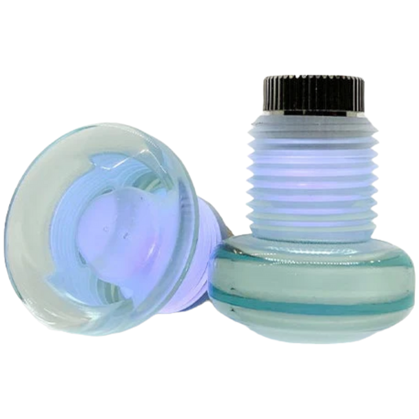 Jammerz Toe Plugs - Light Up - Ice Blue - 5/8 Plug ( set of 2 )