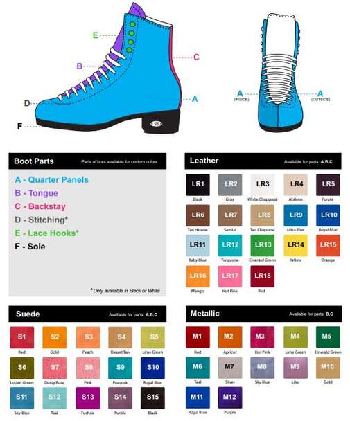 Design Your Riedell 220 With Custom Colorlab Options | Boots & Packages
