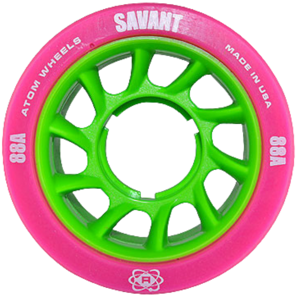 Atom Skates - Savant Roller Derby Wheels ( 4 pack ) 59mm x 38mm
