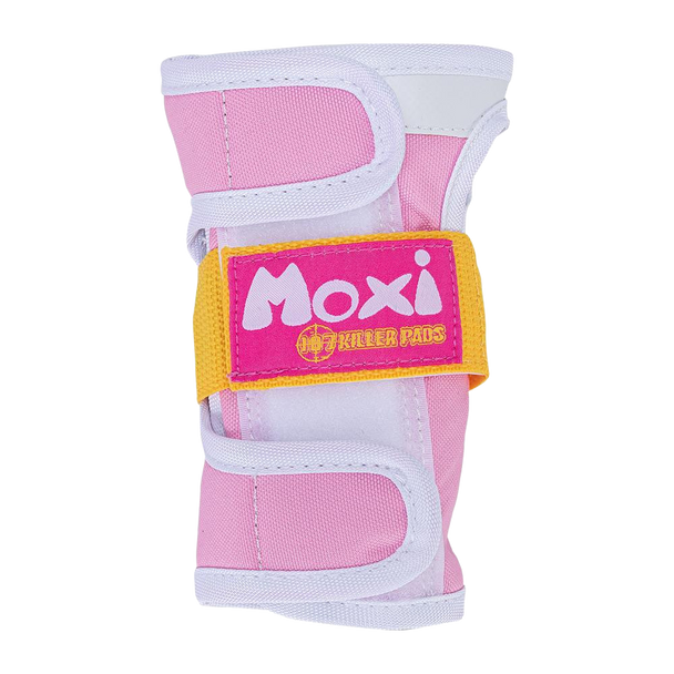 187 Killer Pads - Kids Moxi Pink / Peach JR Super Six Pack - Knee Elbow & Wrist Safety Gear Set