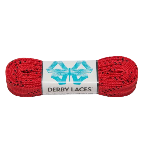 Derby Laces - Red - Waxed 10 mm