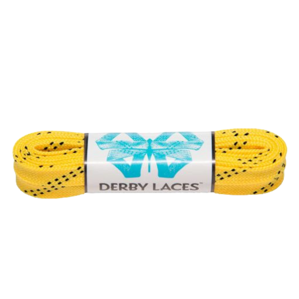 Derby Laces - Yellow - Waxed 10 mm