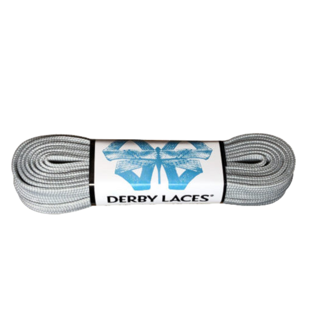 Derby Laces - Solid Gray - Waxed 10 mm