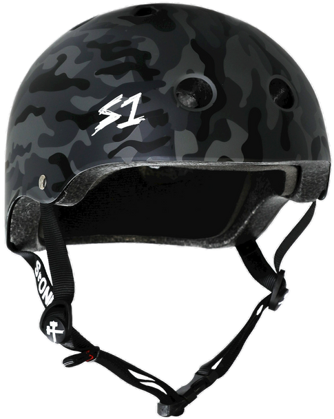 S1 Lifer Helmet -  Black Camo Matte | Adult Skate Helmets from S-One