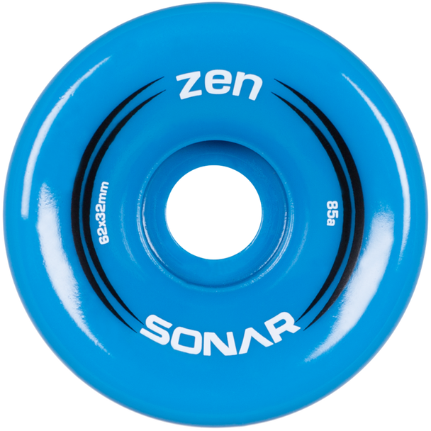 Sonar - Blue Zen Outdoor Roller Skate Wheels ( 4 pack )