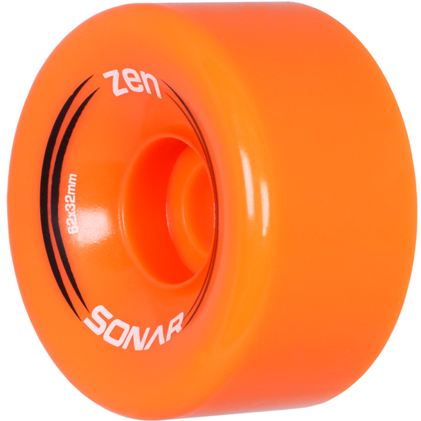 Sonar - Orange Zen Outdoor Roller Skate Wheels ( 4 pack )