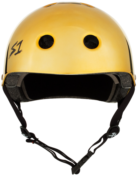 S1 Lifer Helmet - Gold Mirror Gloss | Adult Skate Helmets from S-One