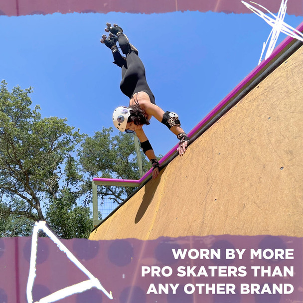 187 Killer Pads - Wrist Guards  - Moxi Leopard| Skateboarding | Roller Skating | Inline