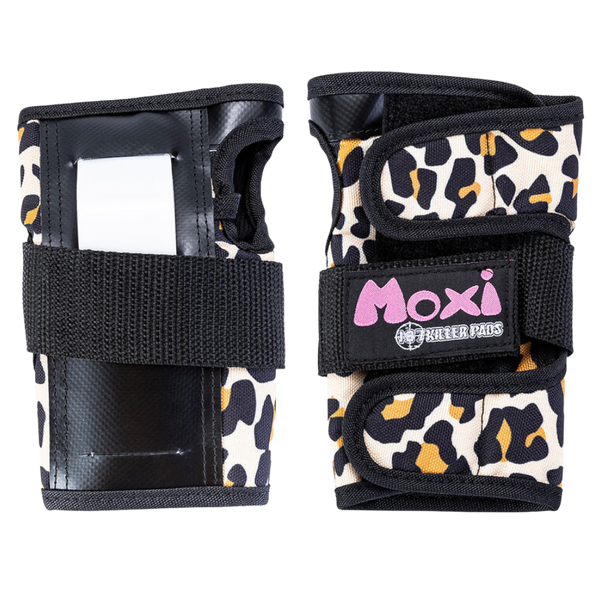 187 Killer Pads - Wrist Guards  - Moxi Leopard| Skateboarding | Roller Skating | Inline