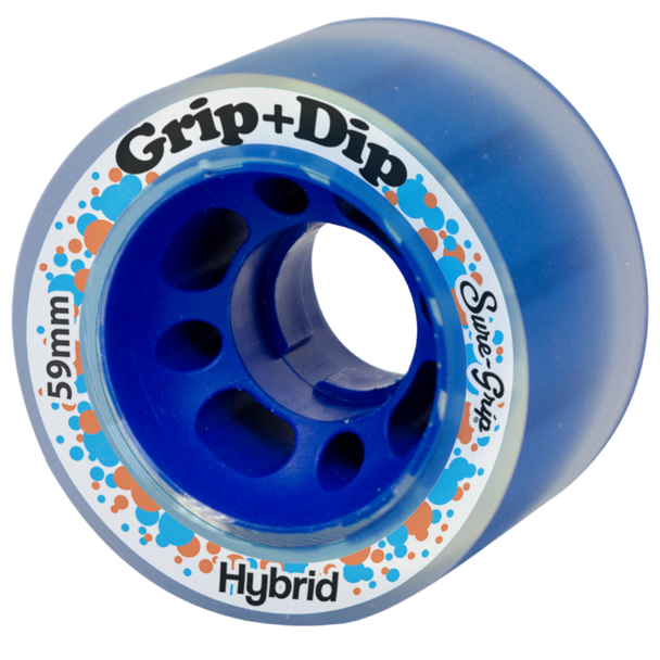 Sure Grip - Grip and Dip Blue 59mm 84a Hybrid Wheels ( 8 pack )