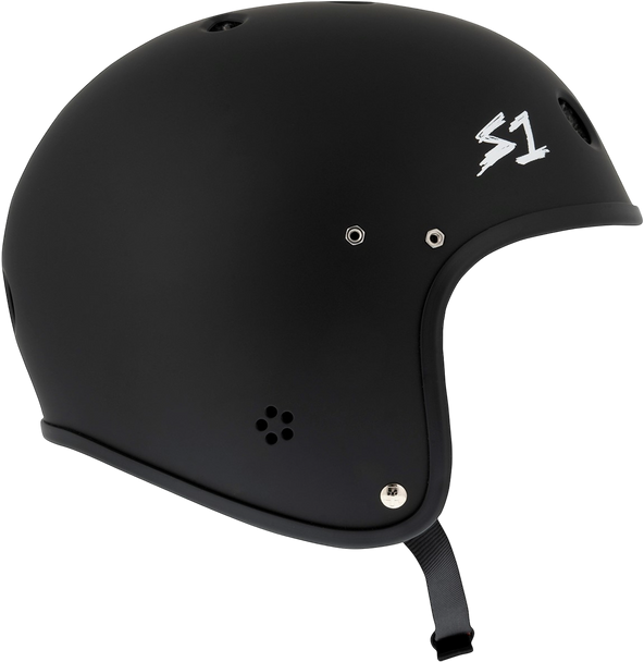 S1 Retro E-Helmet - Black Matte - S-One Retro Full Cut Lifer E - Helmet