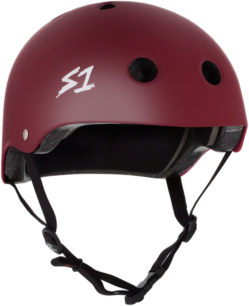 S1 Lifer Helmet - Maroon Matte | Adult Skate Helmets from S-One