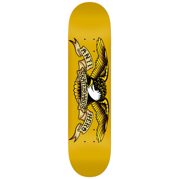 Antihero - 7.3  Classic Eagle Mini Skateboard Deck - Yellow