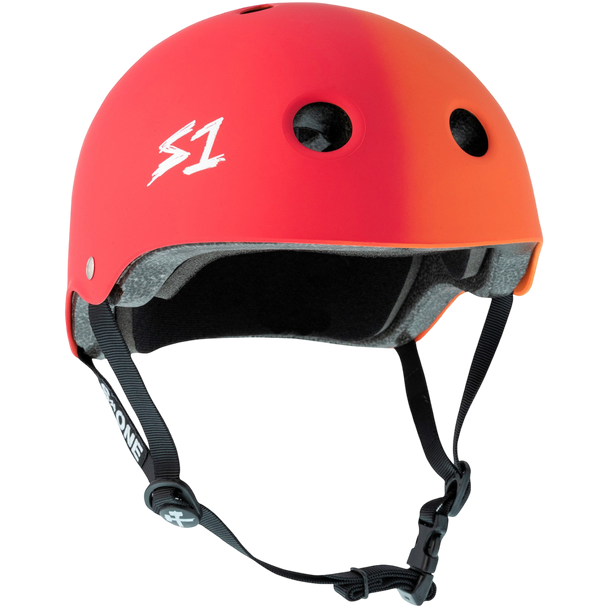 S1 Lifer Helmet - Red Orange Fade Matte | Adult Skate Helmets from S-One