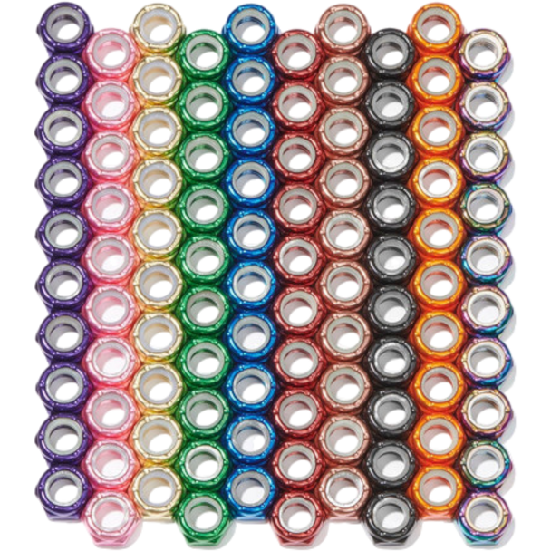 Defiant Upgrades - Darker Pink 8mm Skateboard Axle Nuts ( Set of 5 )