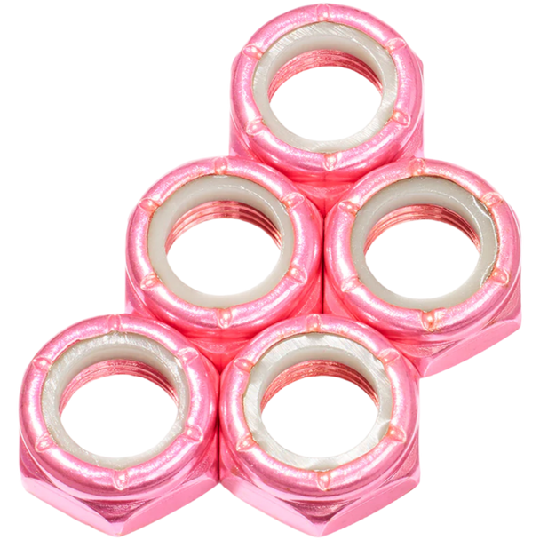 Defiant Upgrades - Bubblegum Pink Roller Skate Kingpin Nuts ( Set of 5 )