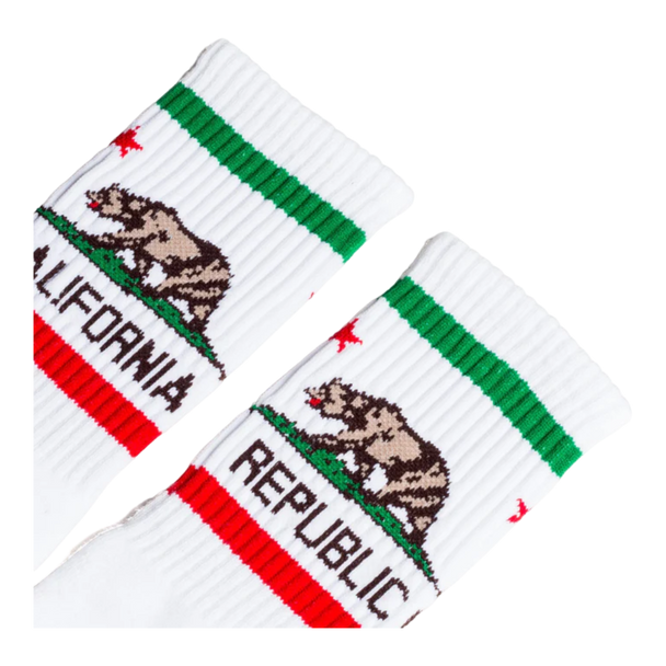 Socco - Cali Bear Socks | White