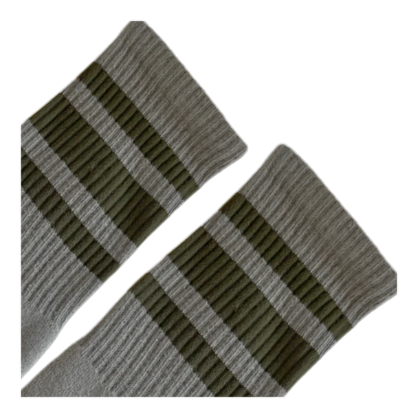 Socco -  Scout Green Striped Socks | Marine Green