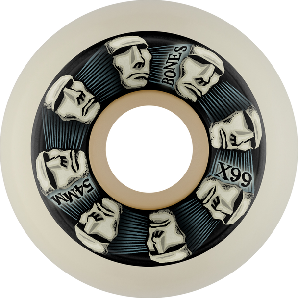 Bones Wheels - 54mm 99a Head Rush X Formula V5 Sidecut Skateboard Wheels - 4pk