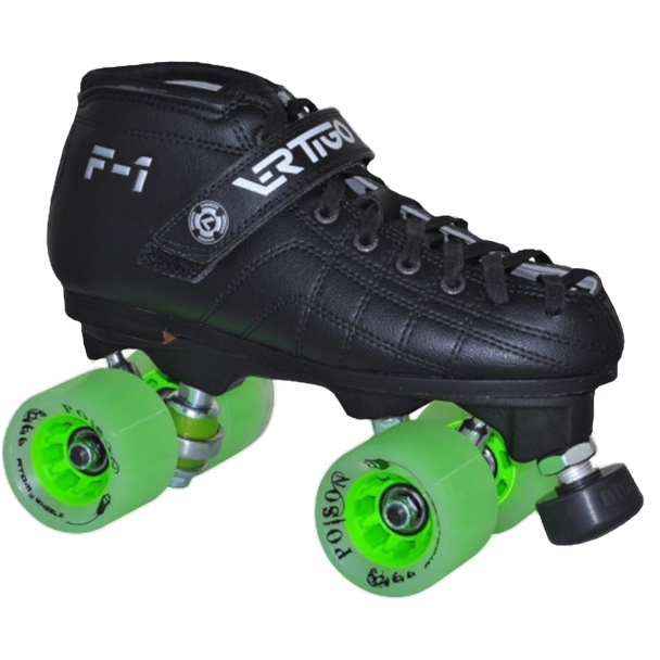 Atom Skates - Womens Size 4.5 Luigino F1 Poison Roller Derby Skate Package