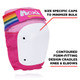 187 Killer Pads - Moxi Pink / Peach Super Six Pack - Size XS (Unpackaged) Adult Knee Elbow & Wrist Safety Gear Set