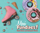 Moxi Skates - Pink (Bubble gum) Fundae  Skatepark / Street wheel ( set of 4 )