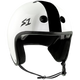 S1 Lifer Retro Helmet - White w/Black Stripe A J Nelson  | Adult Skate Full Cut Helmets from S-One