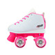 Crazy Skates - Rocket White / Pink - JR Quad Skates  ( USA sizes J10 - 7 )