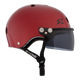 S1 Lifer Visor Helmet - Blood Red Gloss | Adult Skate Helmets from S-One