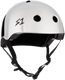 S1 Lifer Helmet - Silver Mirror Gloss | Adult Skate Helmets from S-One