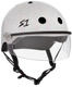 S1 Lifer Visor Helmet - White Gloss Glitter | Adult Skate Helmets from S-One
