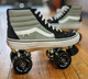 Vans custom Roller Skates  -  Sk8 - Hi Pro Nation ( Black / Silver )