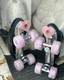 Grindstone  - BB Pink  bolt on heartstopper 5/16 Toe stops ( sold in pairs ) 