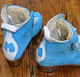 In Stock - Moxi Roller Skates "True Blue" Jacks boots with banana cream liners and leather heel and soles.