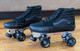 Vans custom Roller Skates  - Sk8 - Hi Pro Black out made with Vans shoes