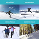 Snowfeet - Blue Mini Ski Skates | Snow Feet II one size fits all