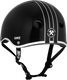 S1 Lifer Helmet - Gavo Collab Black Gloss w/White Outline | Adult Skate Helmets from S-One