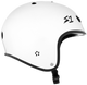 S1 Retro E-Helmet - White Gloss with Checkers - S One Retro Full Cut Lifer E - Helmet