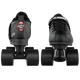 Crazy Skates - Rocket Black/Black - JR Quad Skates  ( USA sizes J10 - 7 )