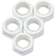 Defiant Upgrades - White 8mm Skateboard Axle Nuts ( Set of 5 )