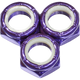 Defiant Upgrades - Purple Skate Board Kingpin Nuts ( Set of 3 )